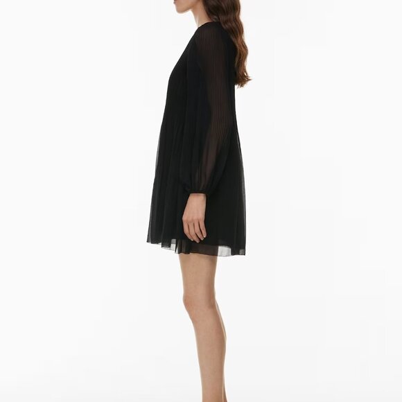 Daydreamer Chiffon Mini Dress - Aritzia - Size M - Black - Picture 3 of 8
